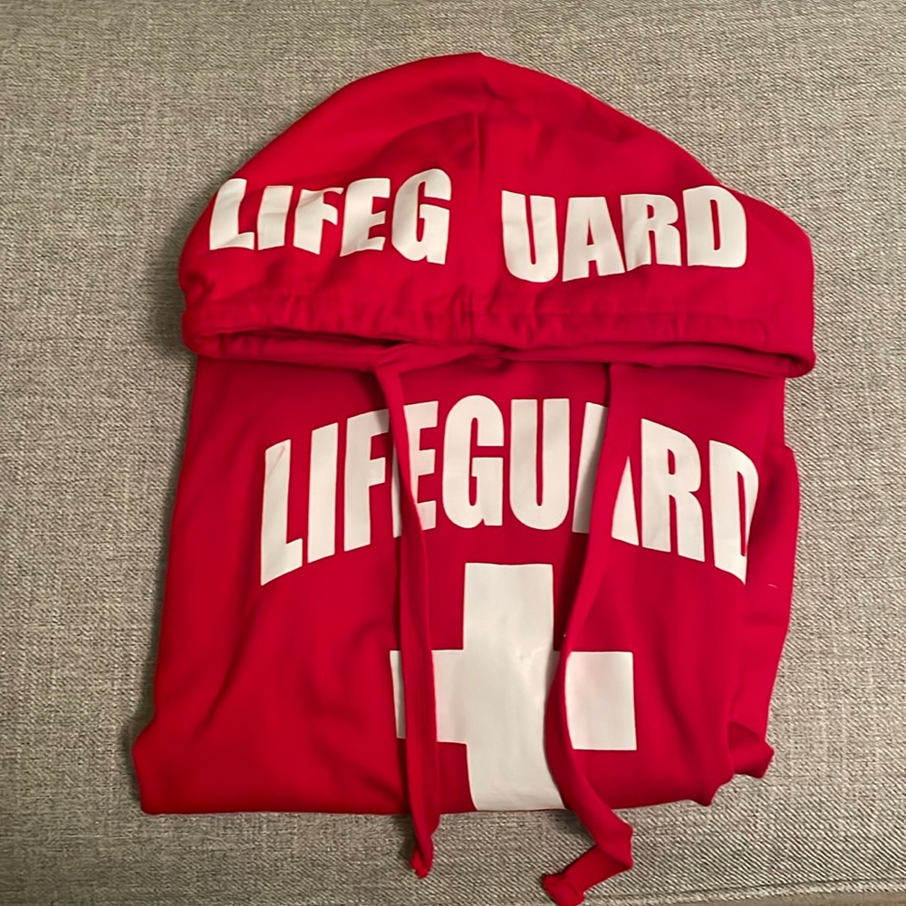 Red Lifeguard sweatshirt